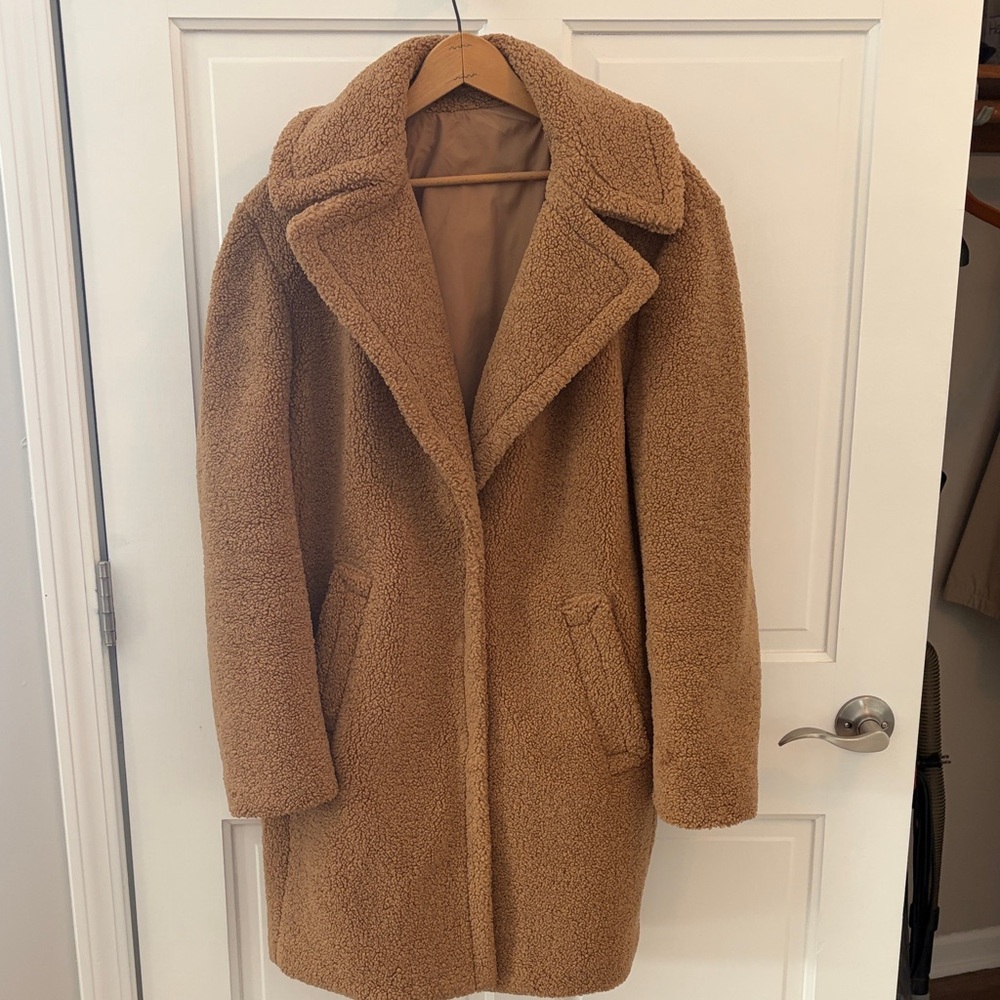 Nine West Camel Teddy Coat